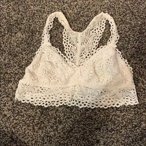 White Aerie Bralette: Size: Largw